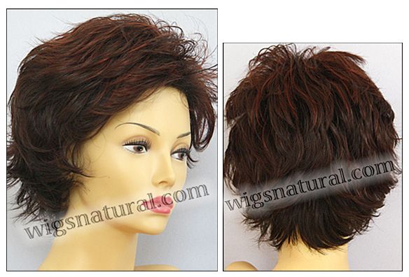 Envy open top wig Alyssa,  Average cap size, color shown chocolate cherry