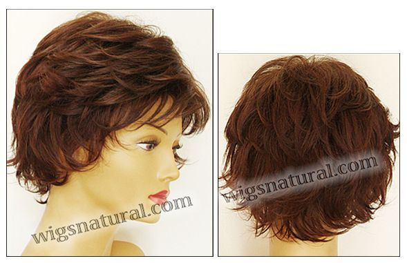 Envy open top wig Alyssa,  Average cap size, color shown cinnamon raisin