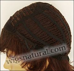 Envy open top wig Alyssa,  Average cap size, color shown cinnamon raisin