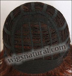 Envy open top wig Alyssa,  Average cap size, color shown dark red