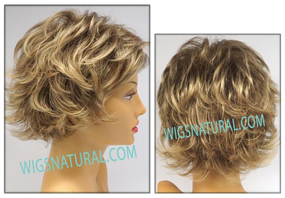 Envy open top wig Alyssa,  Average cap size, color shown frosted