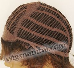 Envy open top wig Alyssa,  Average cap size, color shown toasted sesame