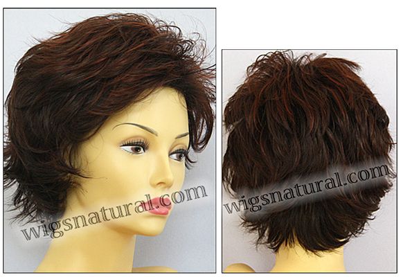 Envy open top wig Alyssa, color shown chocolate cherry