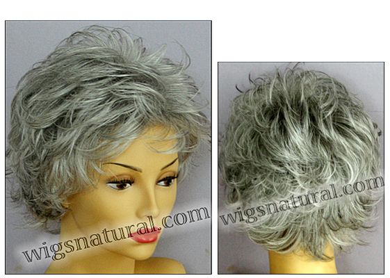Envy open top wig Alyssa, color shown medium grey