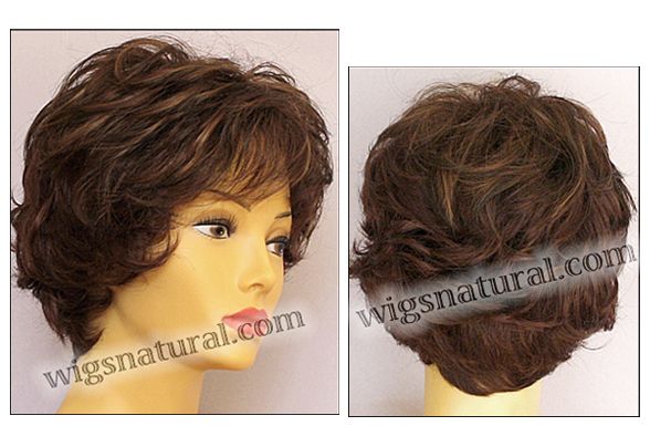 Envy open top wig Bryn,  color shown cinnamon raisin