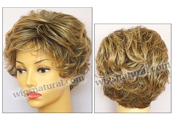 Envy open top wig Bryn,  color shown frosted