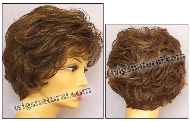 Envy open top wig Bryn, color shown light brown 