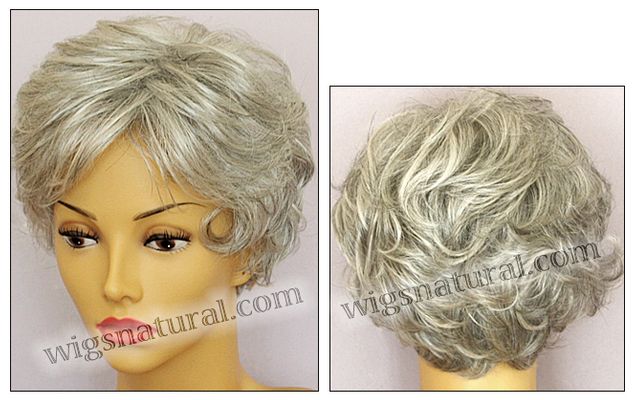 Envy open top wig Bryn, color shown medium grey