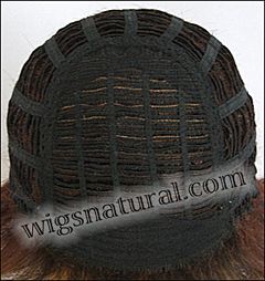 Envy open top wig Elle, color shown cinnamon raisin