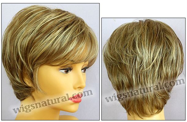 Envy open top wig Elle, color shown dark blonde