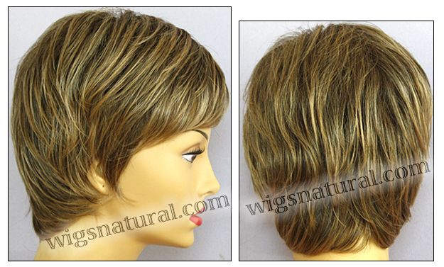 Envy open top wig Elle, color shown frosted