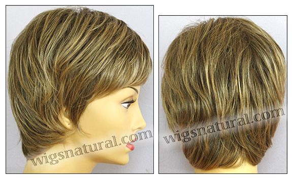 Envy open top wig Elle, color shown frosted