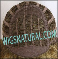 Envy open top wig Elle, color shown frosted