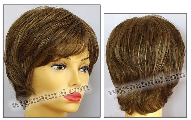 Envy open top wig Elle, color shown light brown