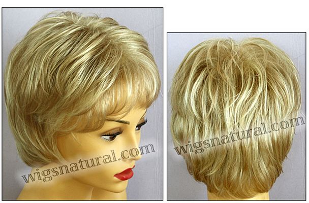 Envy open top wig Elle, color shown medium blonde