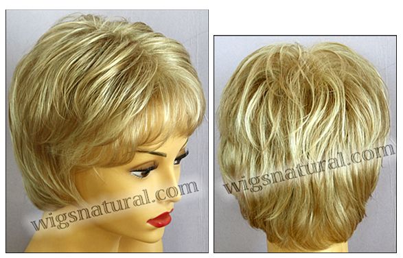 Envy open top wig Elle, color shown medium blonde