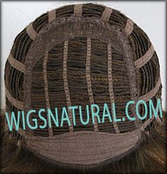 Envy open top wig Elle, color shown medium brown