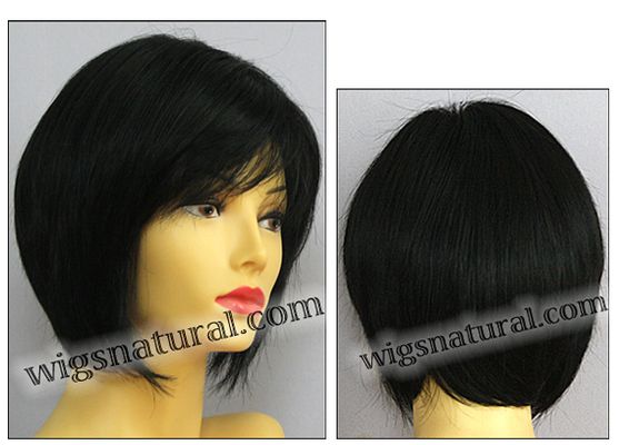 Envy open top wig Francesca, color shown black