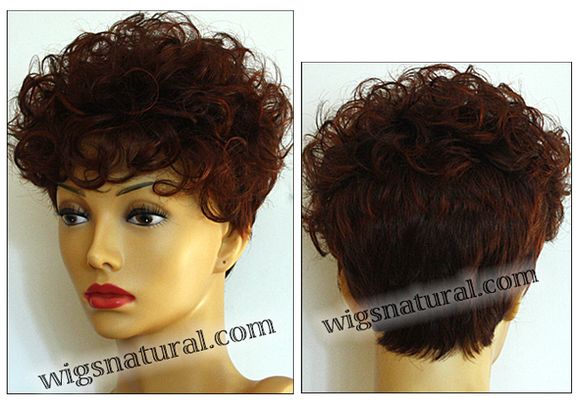 Envy open top wig Kaitlyn, color shown dark red