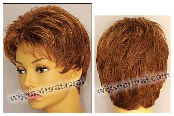 Envy open top wig Penelope, Average cap size, color shown lighter red