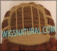 Envy open top wig Penelope, Average cap size, color shown lighter red