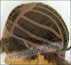 Envy open top wig Penelope, Average cap size, color shown mocha frost