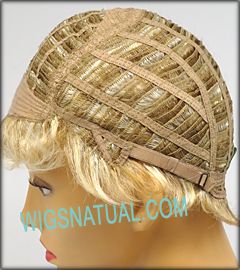 Envy open top wig Penelope, Average cap size, color shown vanilla butter