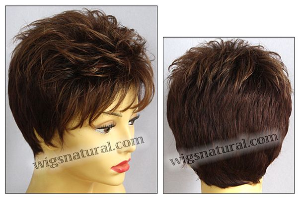 Envy open top wig Penelope, color shown cinnamon raisin