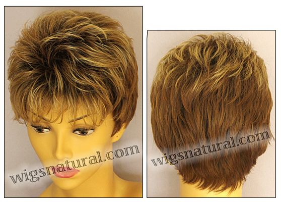 Envy open top wig Penelope, color shown creamed coffee