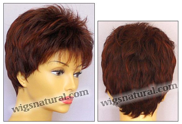 Envy open top wig Penelope, color shown dark red Envy open top wig Penelope, color shown dark red