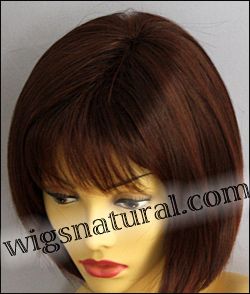 Envy open top wig Scarlett, color shown dark red