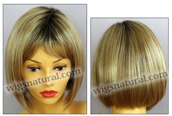 Envy open top wig Scarlett, color shown sparkling champagne