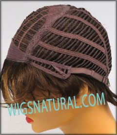 Envy Open top wig Shari, color shown chocolate caramel