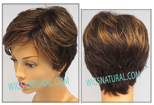 Envy Open top wig Shari, color shown chocolate caramel