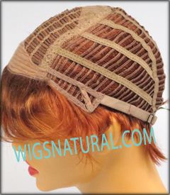 Envy Open top wig Shari, color shown lighter red