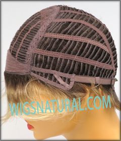 Envy Open top wig Shari, color shown sparkling champagne