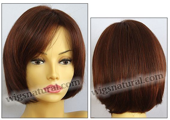 Envy open top wig Sheila, color shown dark red Envy open top wig Sheila, color shown dark red