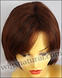 Envy open top wig Sheila, color shown dark red Envy open top wig Sheila, color shown dark red