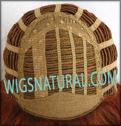 Envy open top wig Sheila,  color shown lighter red