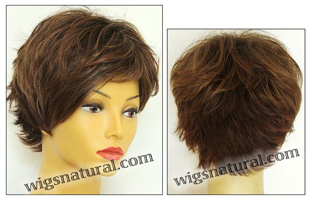 Envy open top wig Tara, color shown cinnamon raisin 