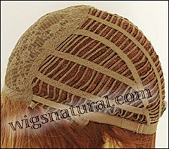 Envy open top wig Tara,  color shown lighter red