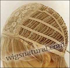 Envy open top wig Tara,  color shown medium blonde