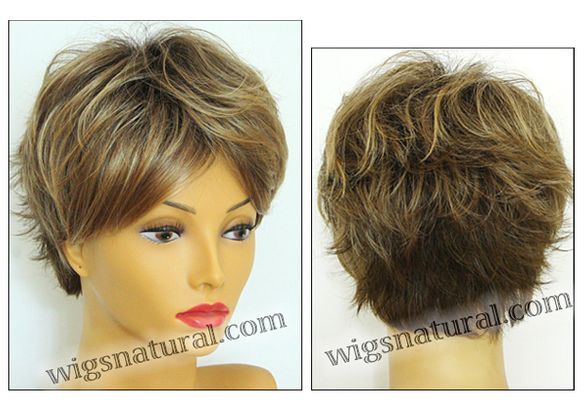 Envy open top wig Tara,  color shown toasted sesame