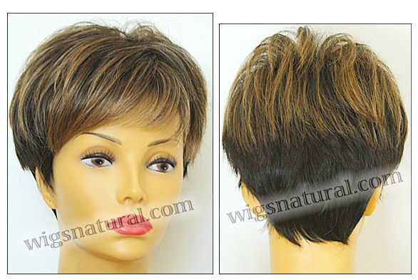 Envy open top wig Tiffany,  Average cap wig, color shown almond breeze