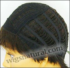 Envy open top wig Tiffany,  Average cap wig, color shown almond breeze