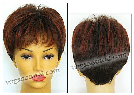Envy open top wig Tiffany,  Average cap wig, color shown chocolate cherry