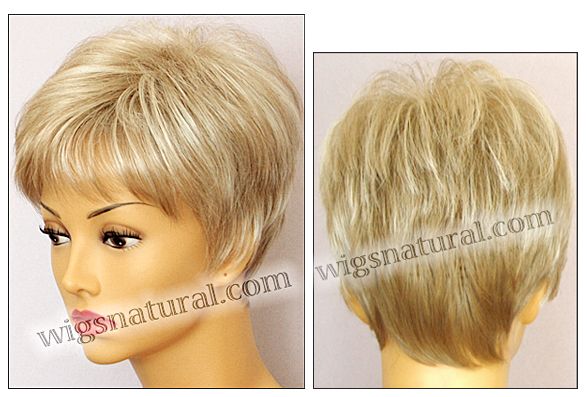 Envy open top wig Tiffany,  Average cap wig, color shown light blonde