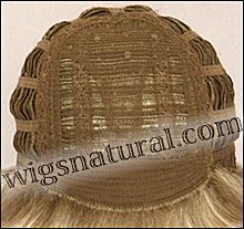 Envy open top wig Tiffany,  Average cap wig, color shown light blonde