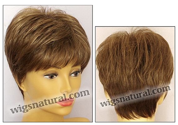 Envy open top wig Tiffany,  Average cap wig, color shown light brown
