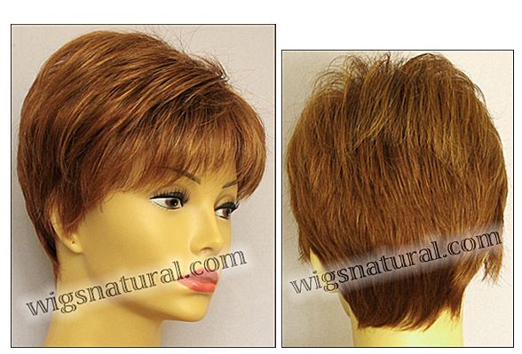 Envy open top wig Tiffany,  Average cap wig, color shown lighter red